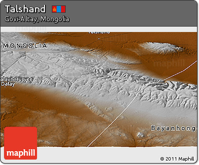 Physical Panoramic Map of Talshand