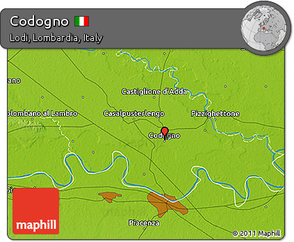 Physical 3D Map of Codogno
