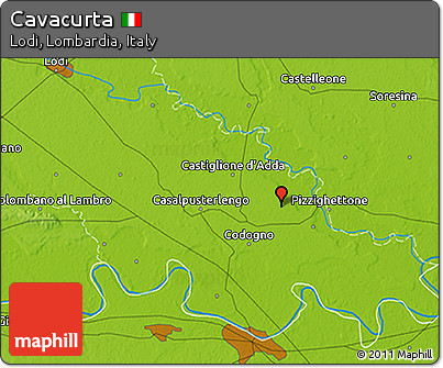 Physical 3D Map of Cavacurta