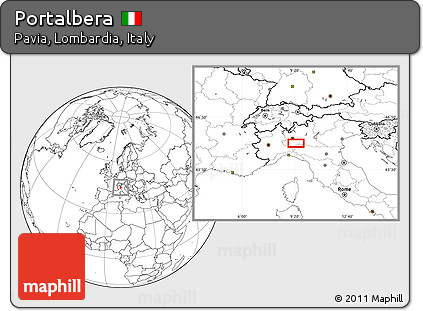 Blank Location Map of Portalbera