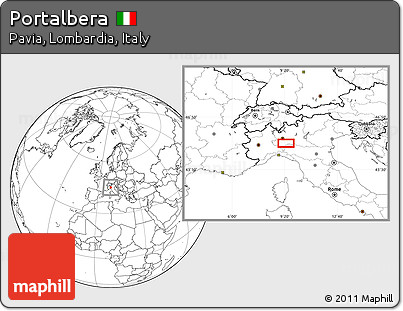 Blank Location Map of Portalbera