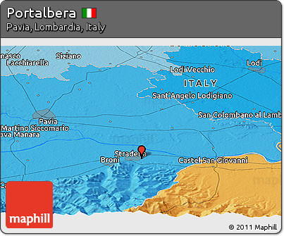 Political Panoramic Map of Portalbera