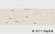 Shaded Relief Panoramic Map of the area around 45° 35' 46" N, 101° 55' 30" W