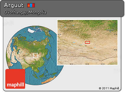 Satellite Location Map of Arguut
