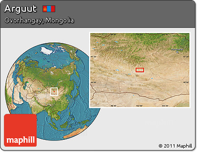 Satellite Location Map of Arguut