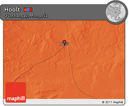 Political 3D Map of Hoolt