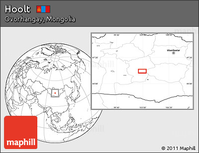 Blank Location Map of Hoolt