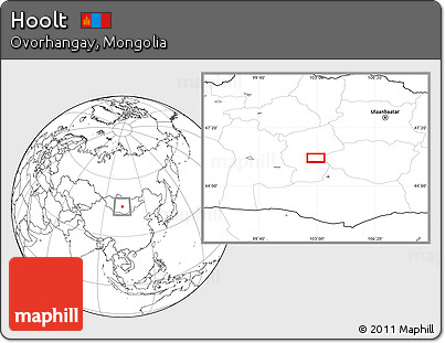 Blank Location Map of Hoolt