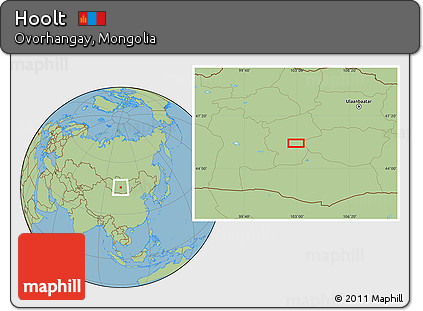 Savanna Style Location Map of Hoolt