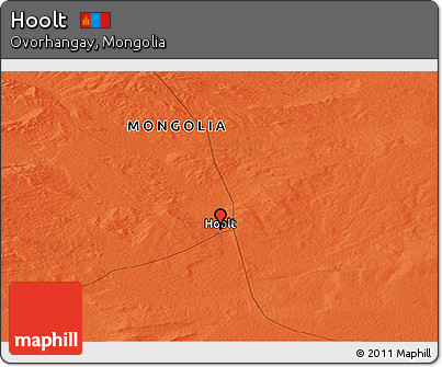 Political Panoramic Map of Hoolt