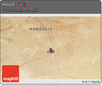 Satellite Panoramic Map of Hoolt