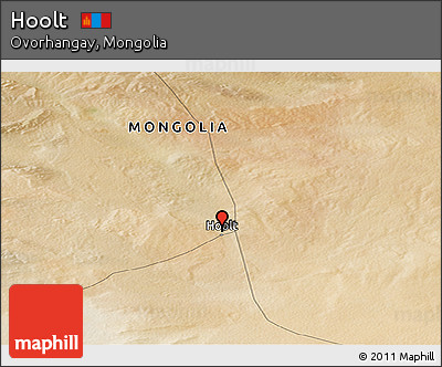 Satellite Panoramic Map of Hoolt