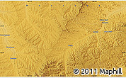 Physical Map of the area around 45° 35' 46" N, 107° 1' 30" W