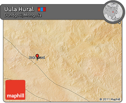 Satellite 3D Map of Uula Hural