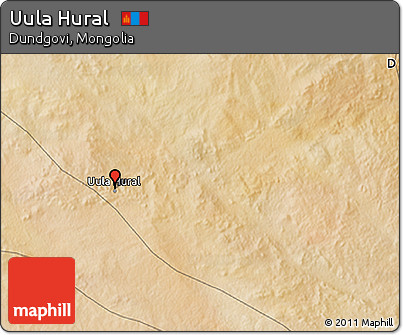 Satellite 3D Map of Uula Hural