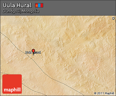 Satellite 3D Map of Uula Hural