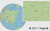 Savanna Style Location Map of the area around 45° 35' 46" N, 108° 52' 30" E