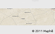Shaded Relief Panoramic Map of the area around 45° 35' 46" N, 108° 52' 30" E
