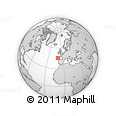 Outline Map of the Area around 45° 35' 46" N, 10° 7' 30" W, rectangular outline