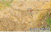 Satellite Map of the area around 45° 35' 46" N, 118° 55' 30" W