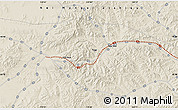 Shaded Relief Map of Togs