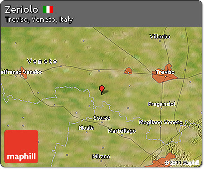 Satellite 3D Map of Zeriolo