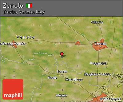 Satellite 3D Map of Zeriolo