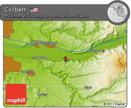 Physical Map of Corbett