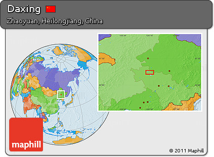 Political Location Map of Daxing
