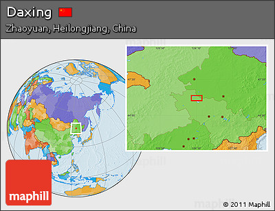 Political Location Map of Daxing