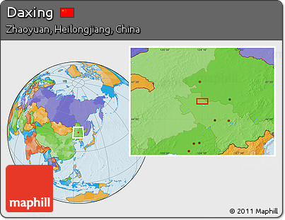 Political Location Map of Daxing