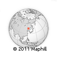 Outline Map of the Area around 45° 35' 46" N, 124° 10' 30" E, rectangular outline