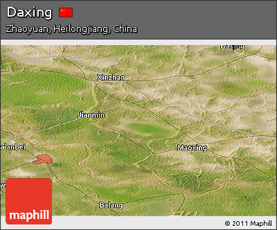 Satellite Panoramic Map of Daxing