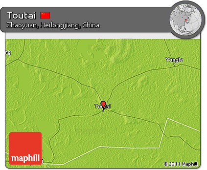 Physical 3D Map of Toutai