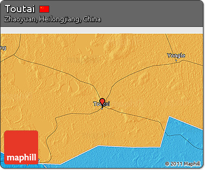 Political 3D Map of Toutai