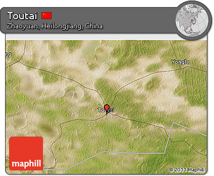 Satellite 3D Map of Toutai