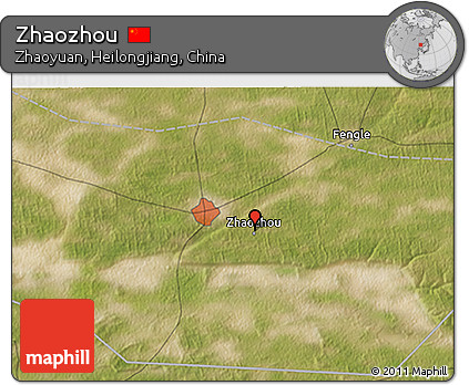 Satellite 3D Map of Zhaozhou