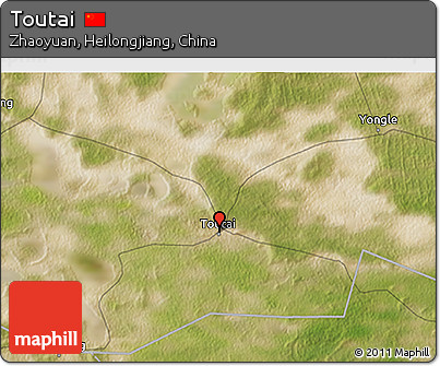 Satellite 3D Map of Toutai