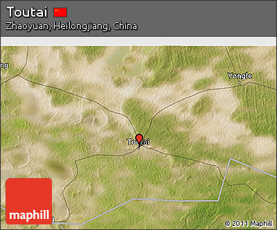 Satellite 3D Map of Toutai