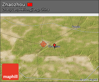 Satellite 3D Map of Zhaozhou