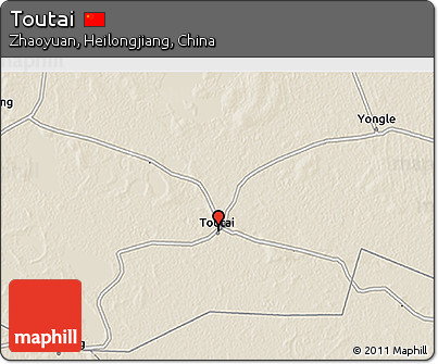 Shaded Relief 3D Map of Toutai