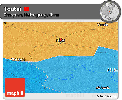 Political Panoramic Map of Toutai