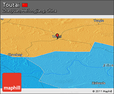 Political Panoramic Map of Toutai