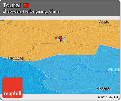 Political Panoramic Map of Toutai