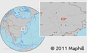 Gray Location Map of Yijiadian