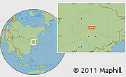 Savanna Style Location Map of Yijiadian