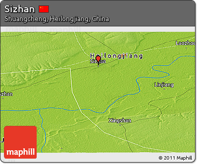 Physical Panoramic Map of Sizhan