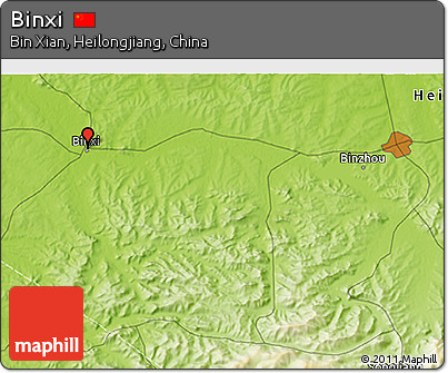 Physical 3D Map of Binxi