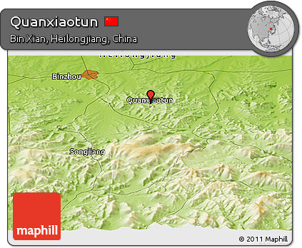 Physical Panoramic Map of Quanxiaotun