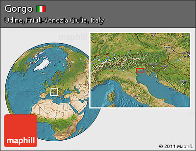 Satellite Location Map of Gorgo